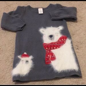 2 Gymboree Christmas Dresses & 1  sweater dress!